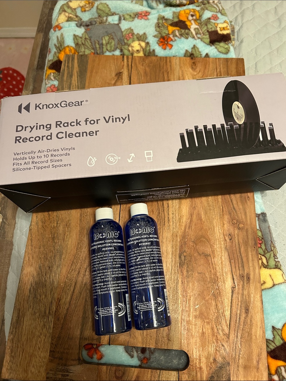 KnoxGear Drying Rack for Vinyl Record Cleaner - Black and isonic  ultrasonic